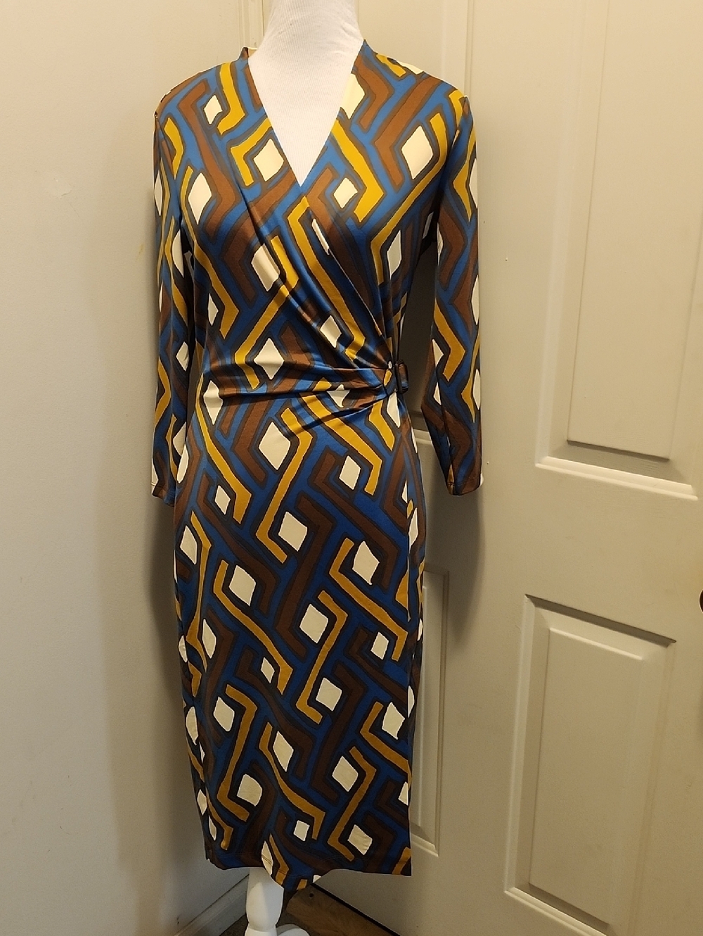 J. McLaughlin Dree Lyford Jersey Wrap Dress Small - Picture 3 of 11